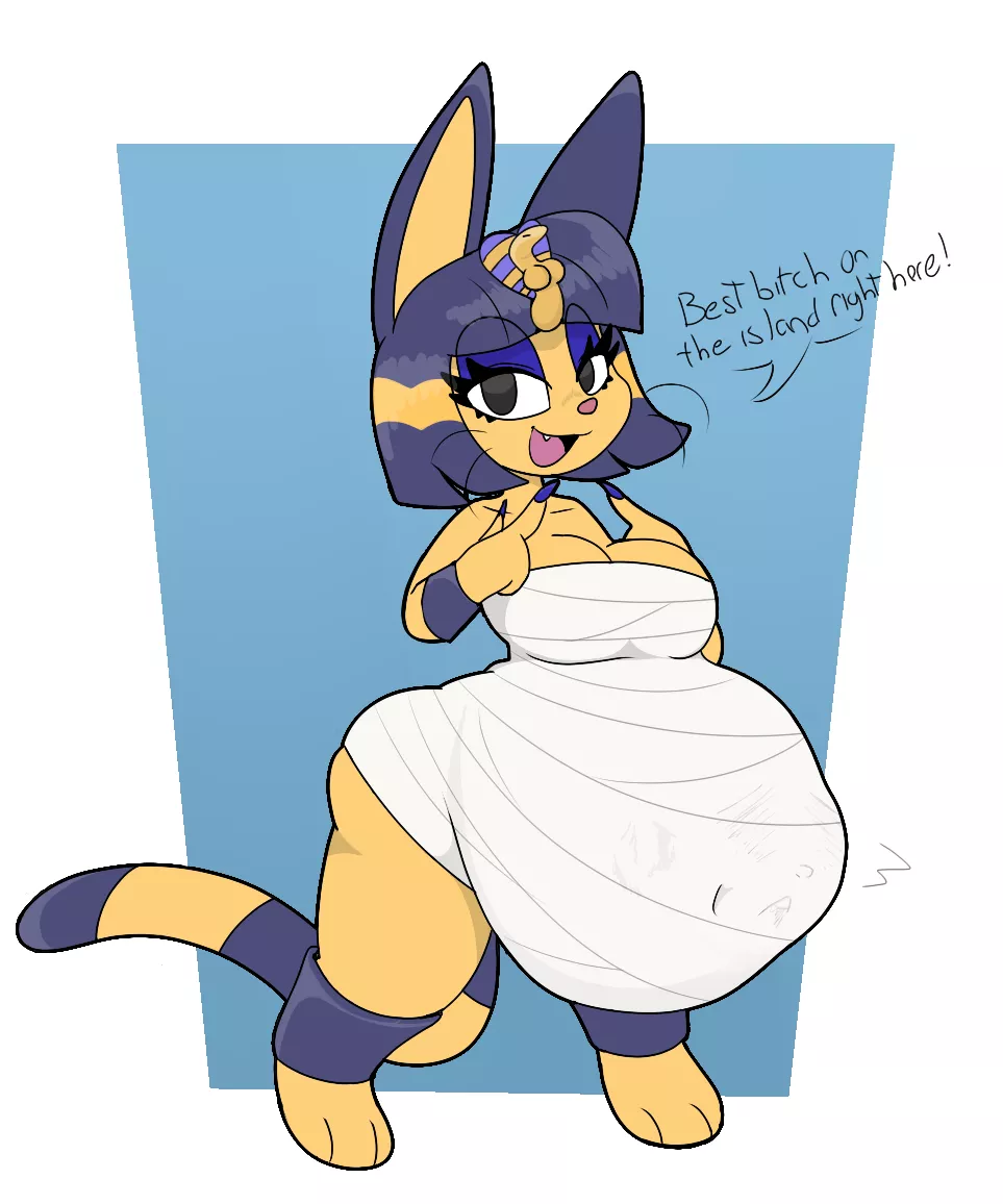 {image} Ankha vore (OC by me (CarnivrousVixen on Aryion))
