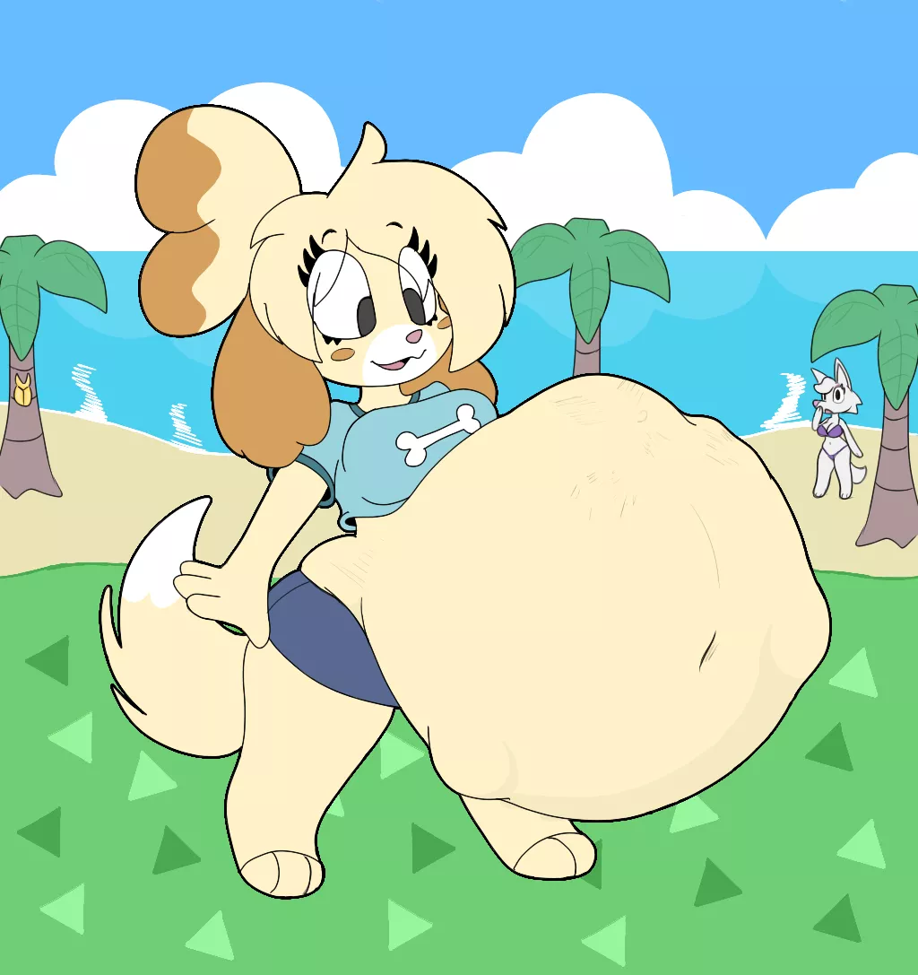 {image} Isabelle ate a yellow kitty (OC by me)