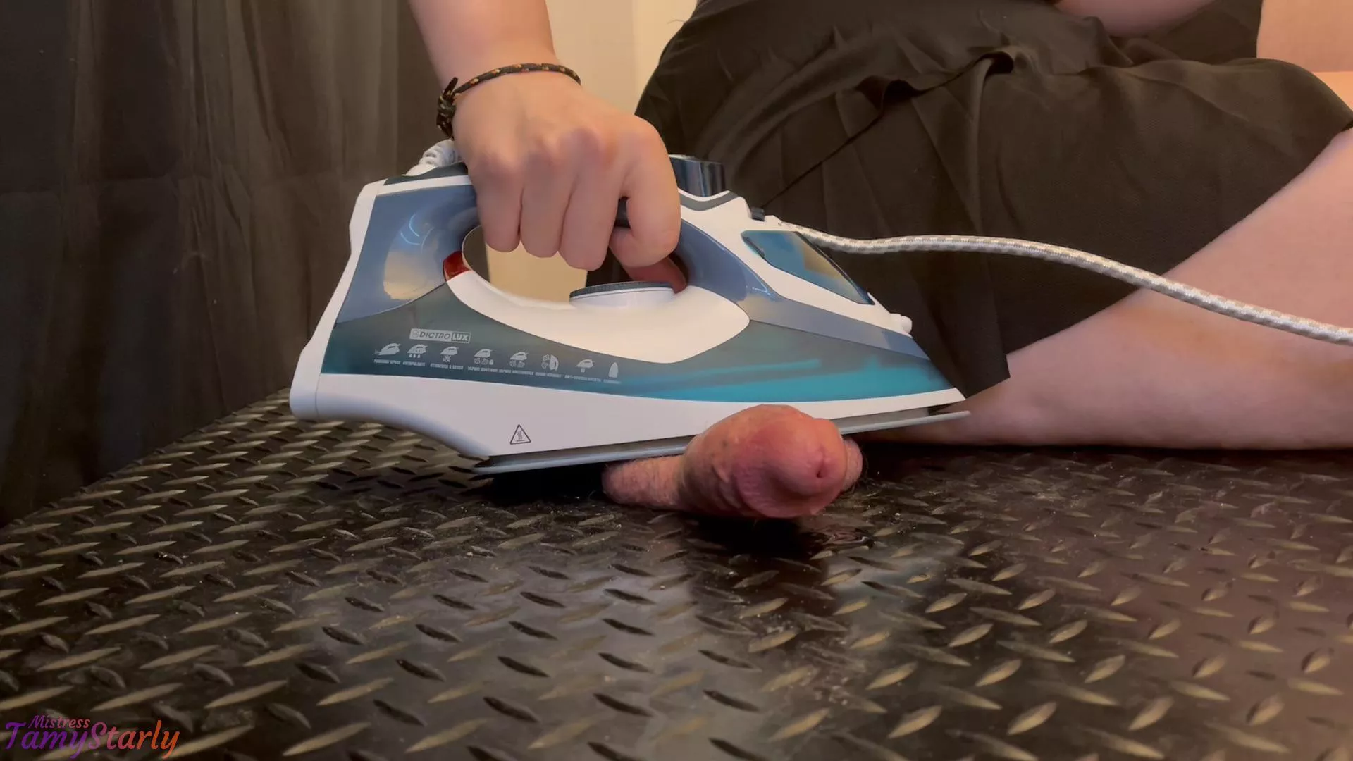 Ironing his balls👀