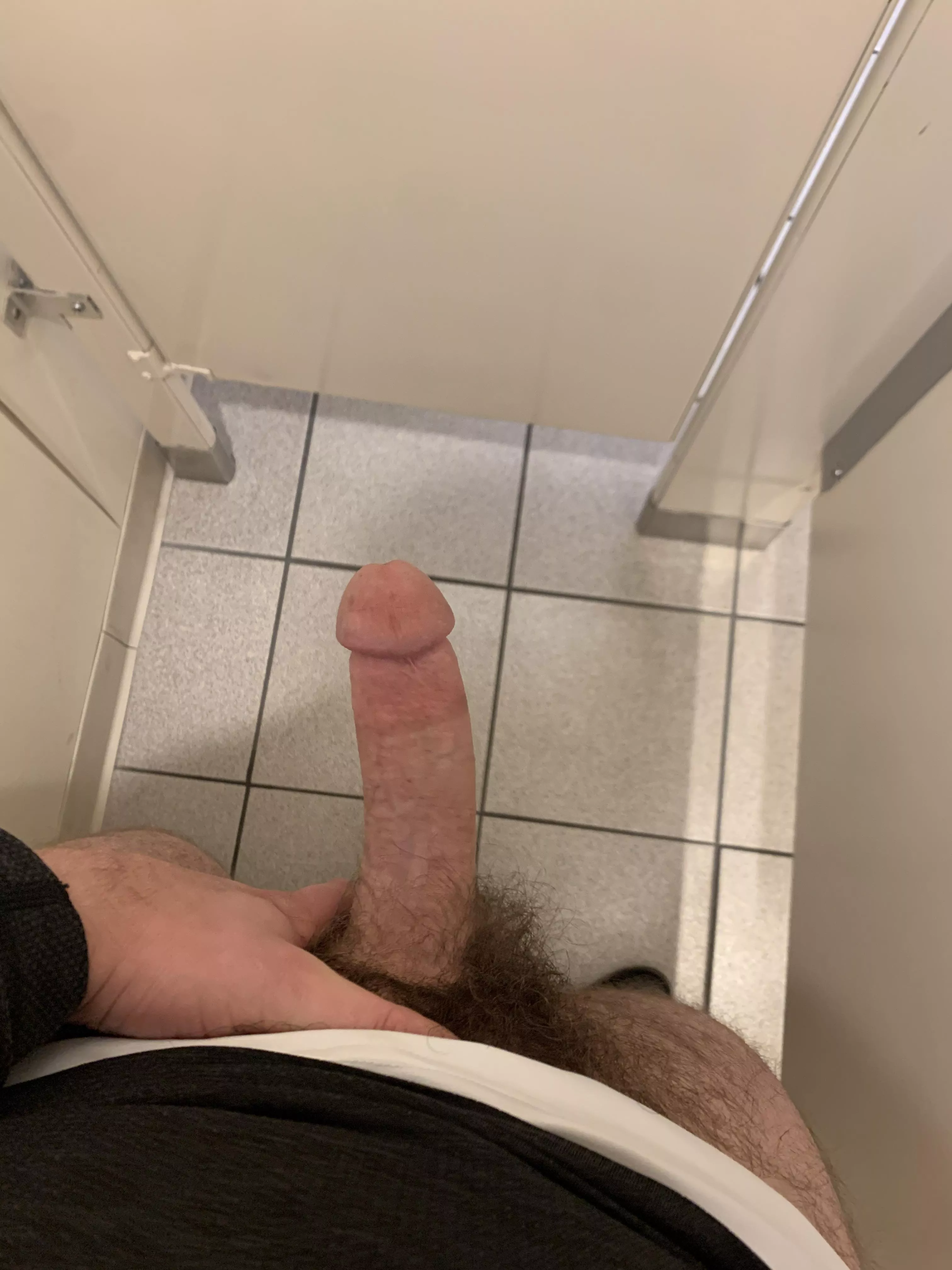 Jerked off in a stall at work