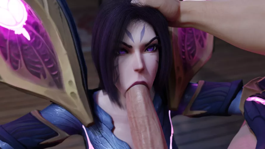 Kai'sa blowjob. (Haadxee)