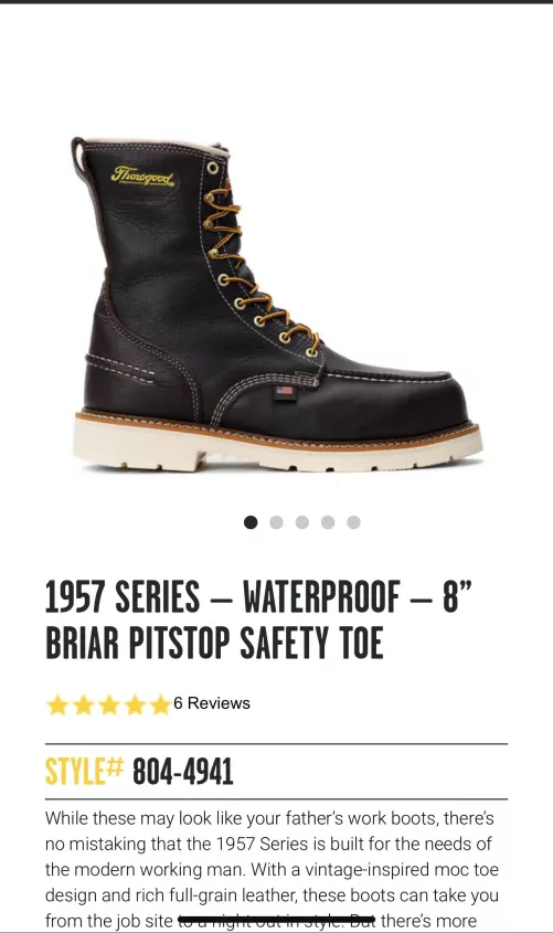 Look for boots like this with no safety toe.