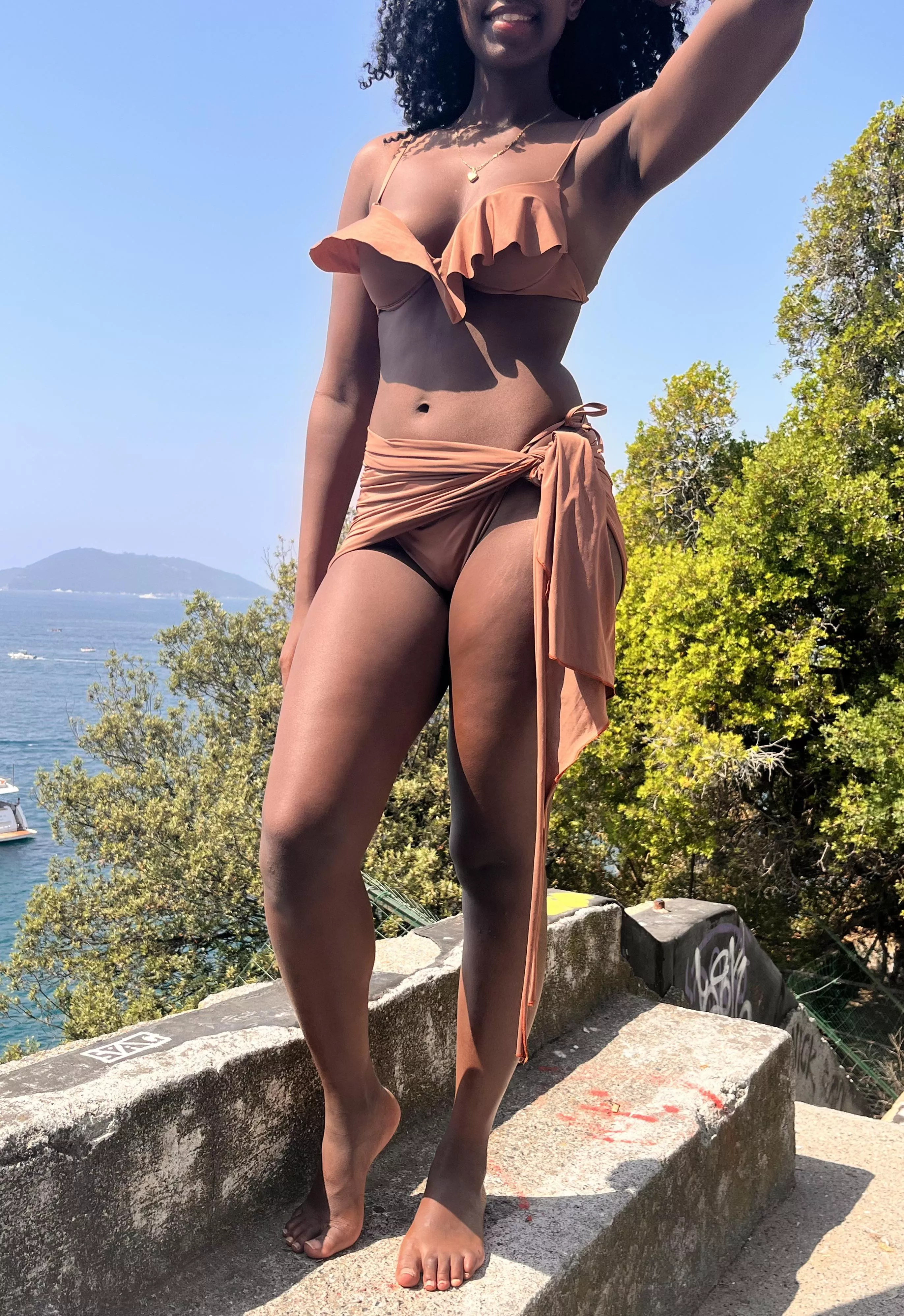 My skin is so dark it almost feels like I’m not wearing anything