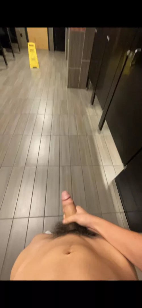 naked in the bathroom