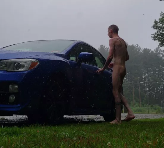 Pro tip on keeping your clothing dry while your in the rain... don't wear your clothing in the rain.