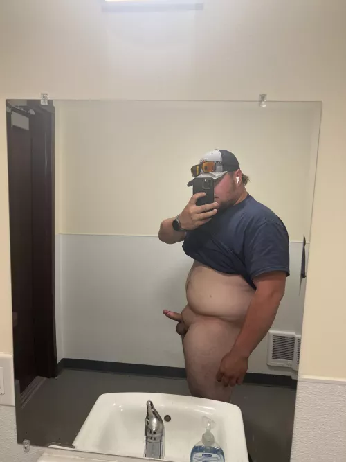 Quick bathroom break at work! Would you join me?