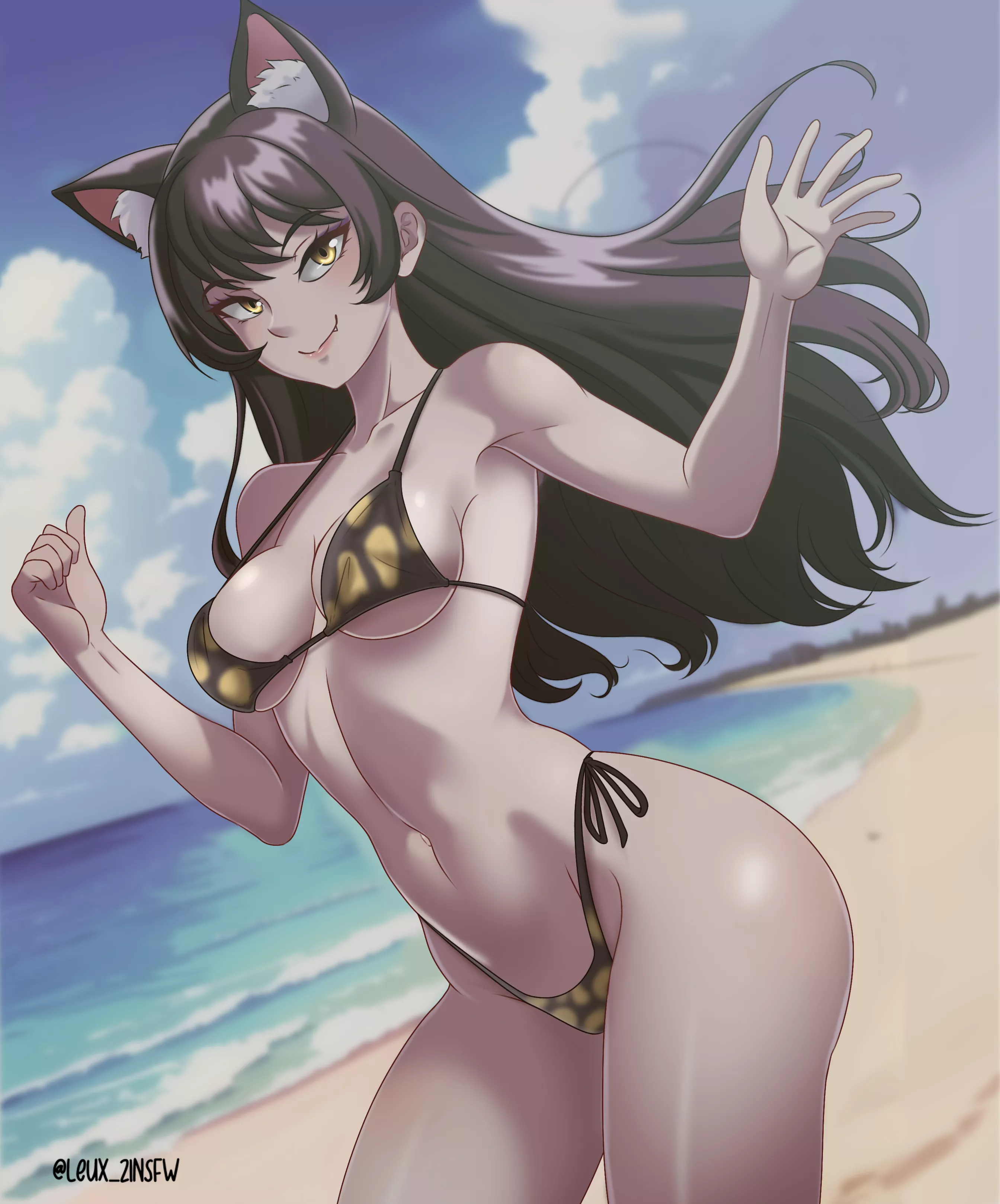 Blake posing in her swimsuit [Leux_21NSFW]