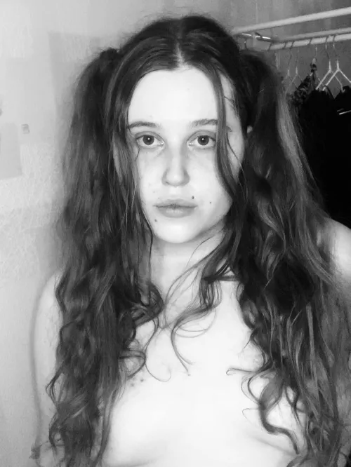 If I want to be as cute as possible, I just make pigtails