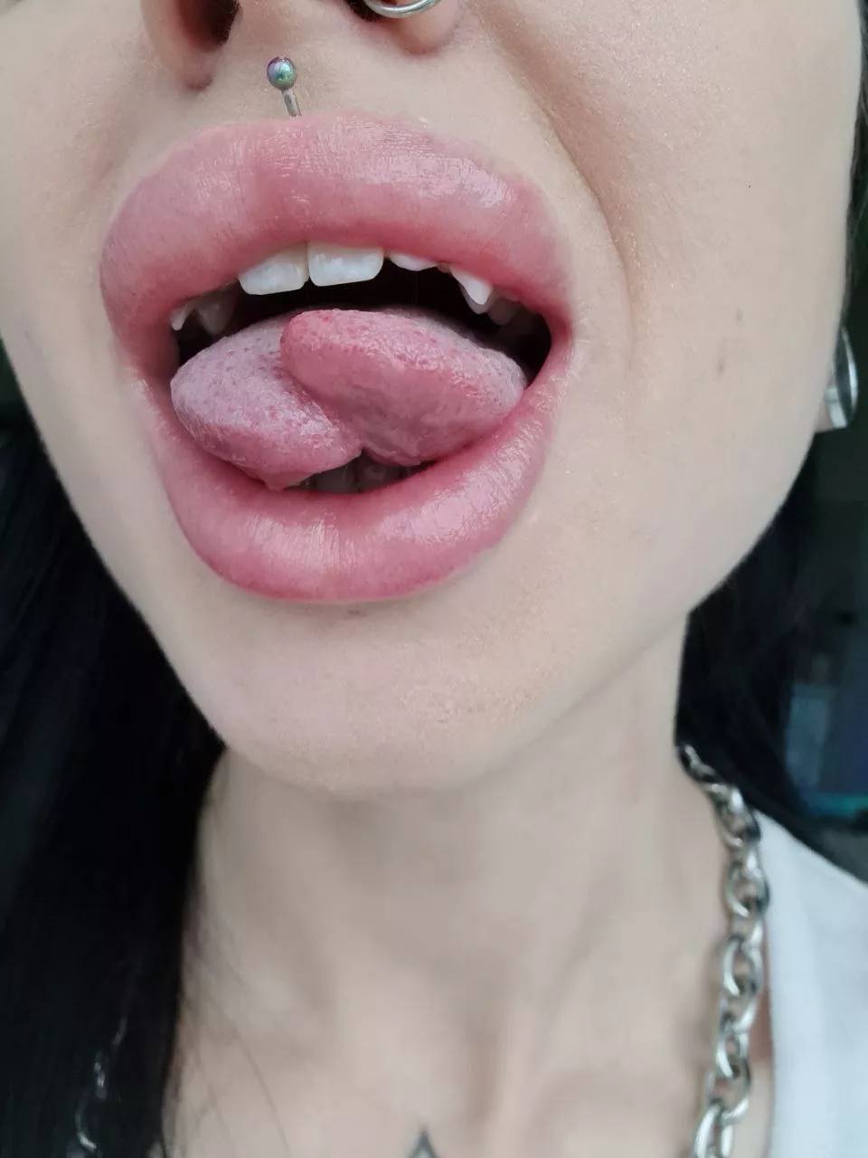 just showing off my double tongue