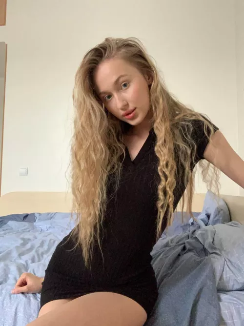 Love this tiny black dress