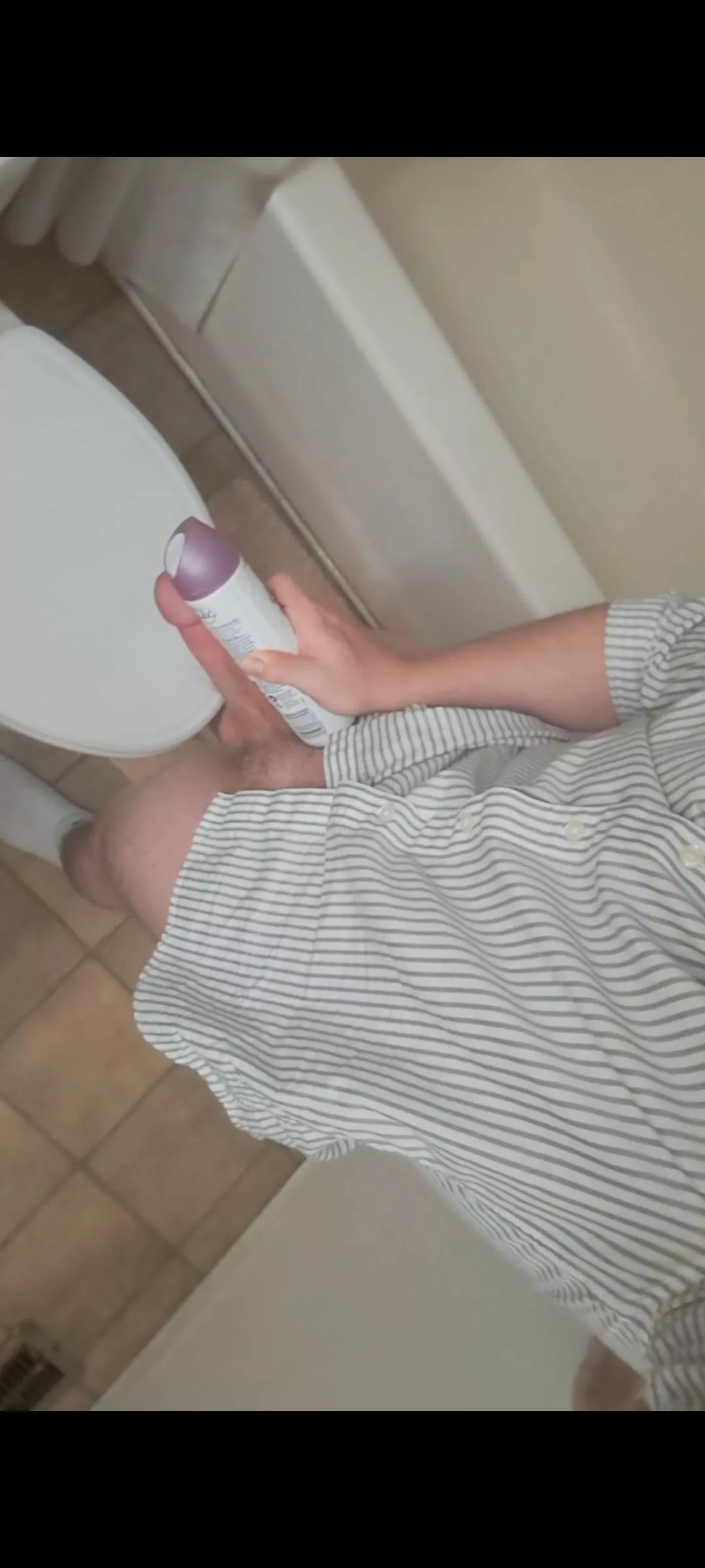 My cock next to a can of glade