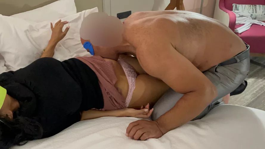 My Indian hotwife being stripped by a huge Latino bull [F]