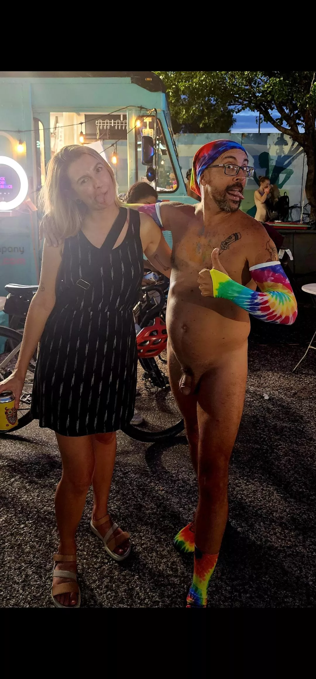 My photo bomb friend from last year. Nudity unites.