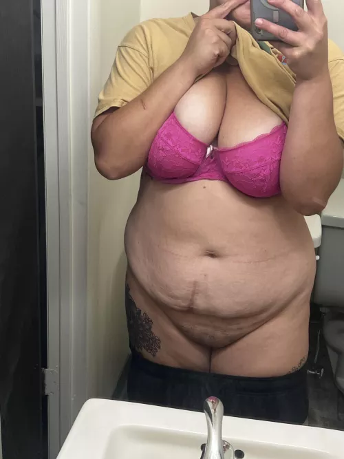 No panties today. Want to help take off my bra?