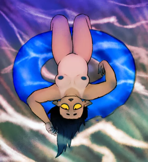 [OC] Whobie with a tan! Although Trolls are nocturnal, I like to think maybe they have beach days anyways and can get tans like this too? Food for thought? <v<