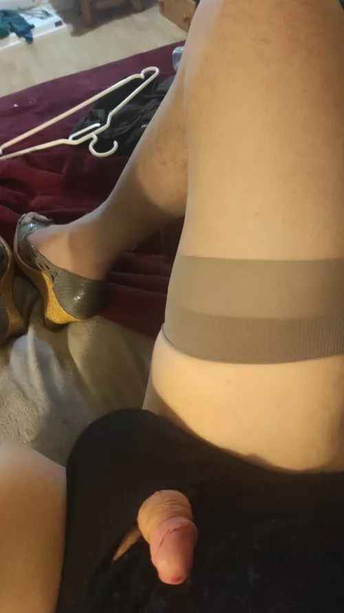 Panties dicklett ,new stockingand heels