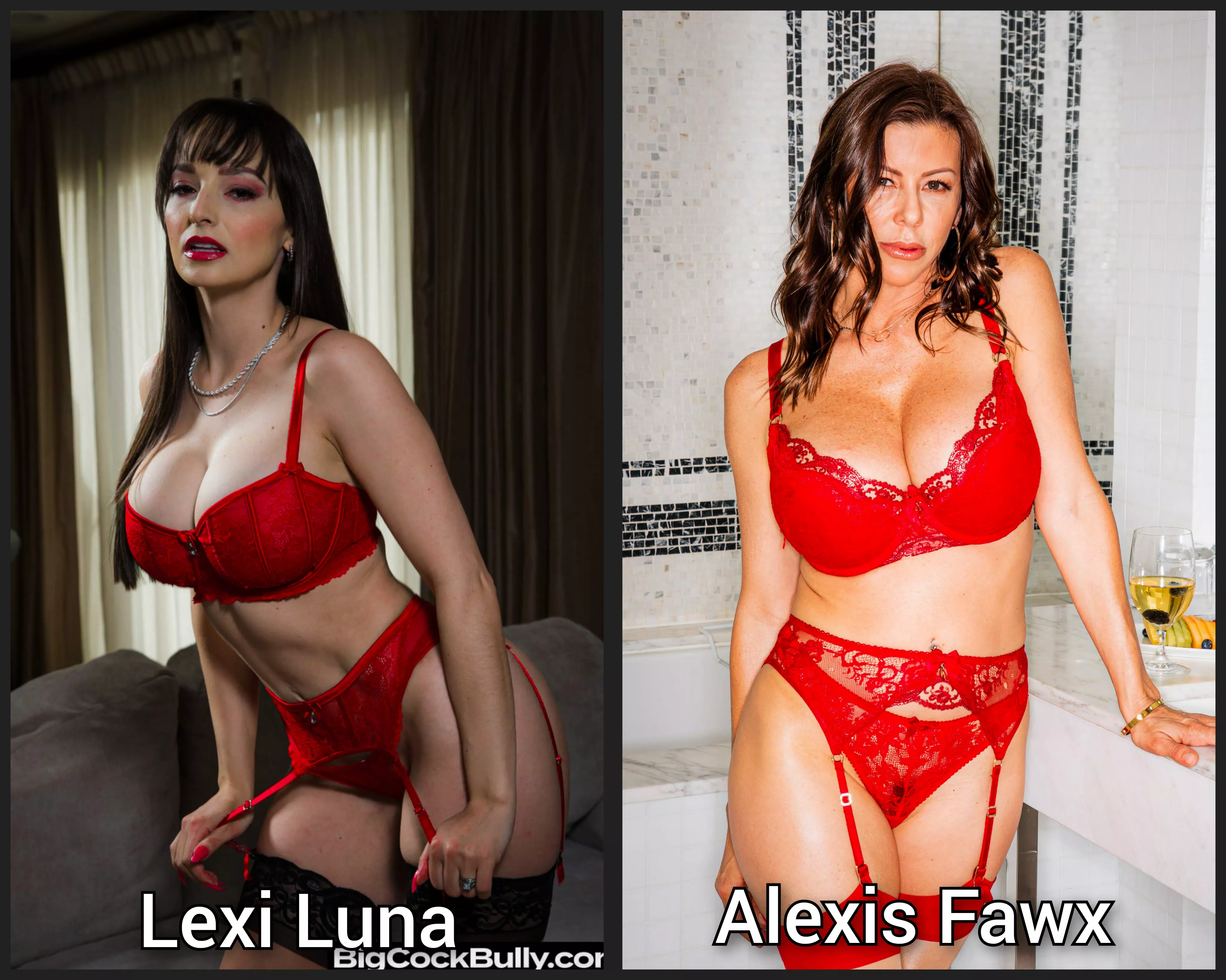 pick one - Lingerie milf battle - [Lexi Luna] [Alexis Fawx]