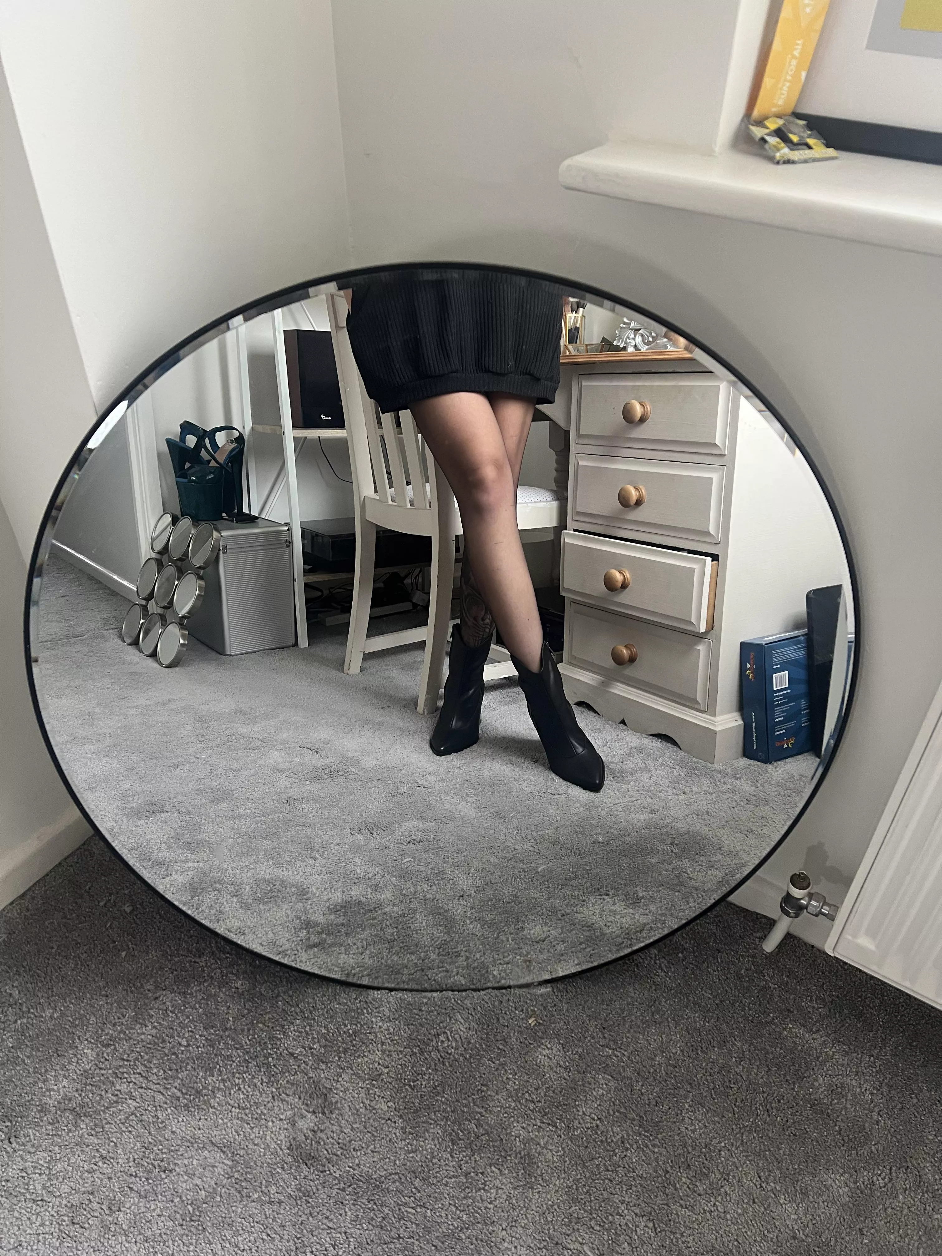 Tattoos and sheer tights