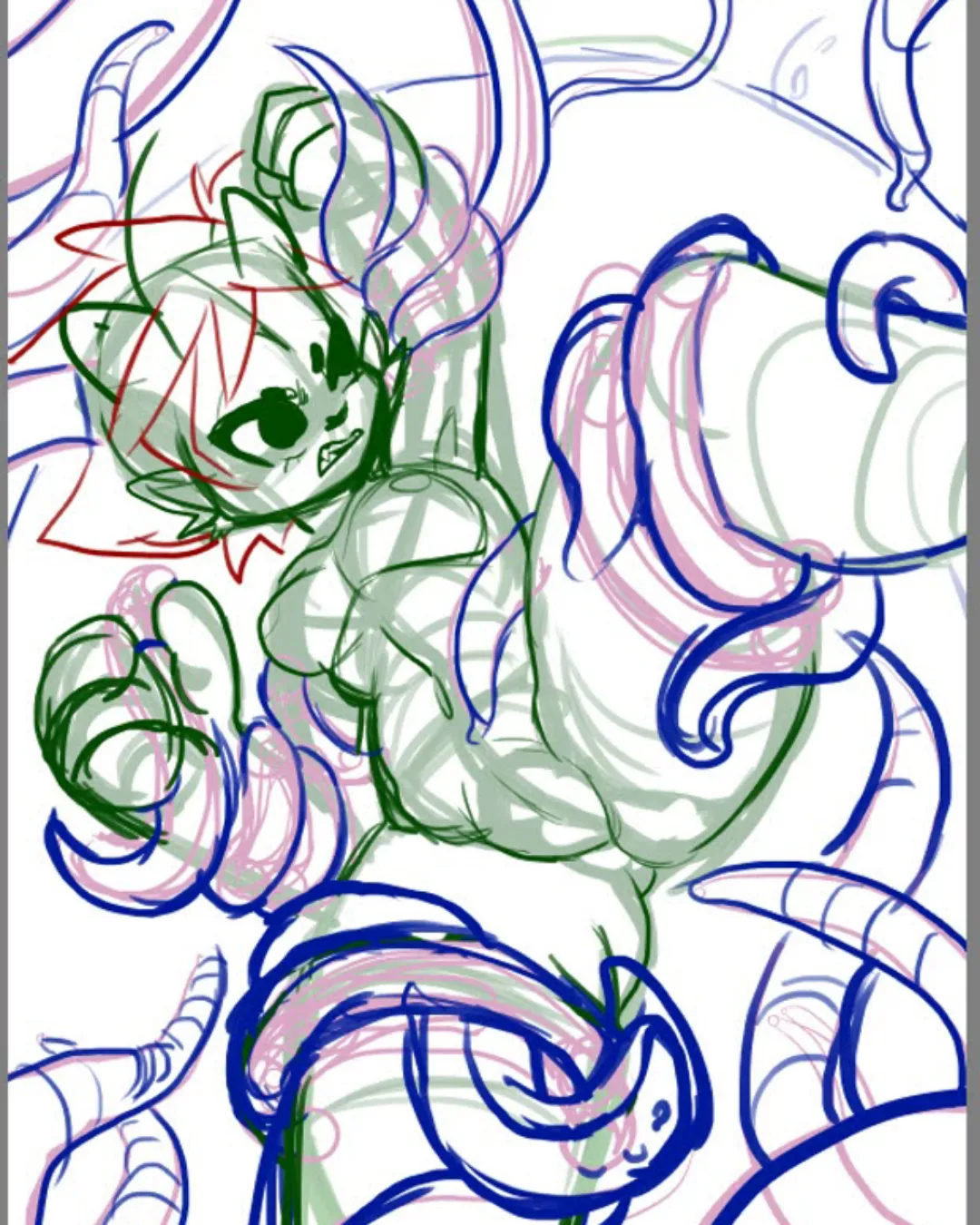 Tentacle WIP art 🐙