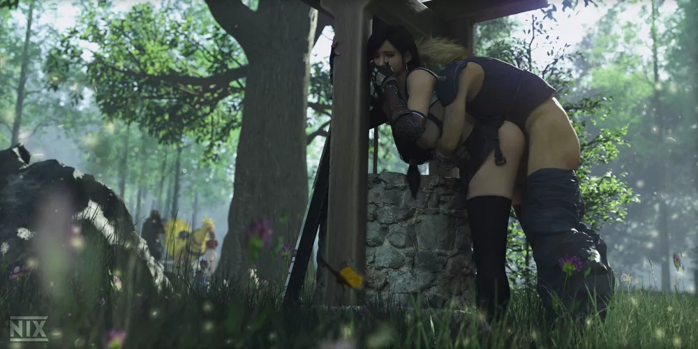 Tifa & Cloud #3 (Nixee3D) [Final Fantasy VII Remake]