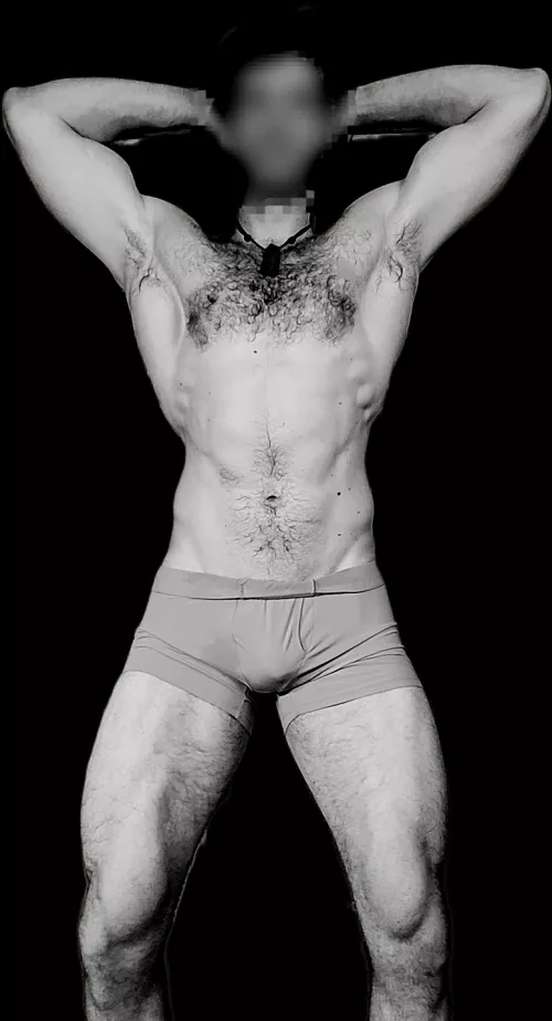 Working out in my undies.