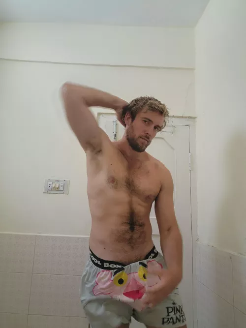 A strong pink panther