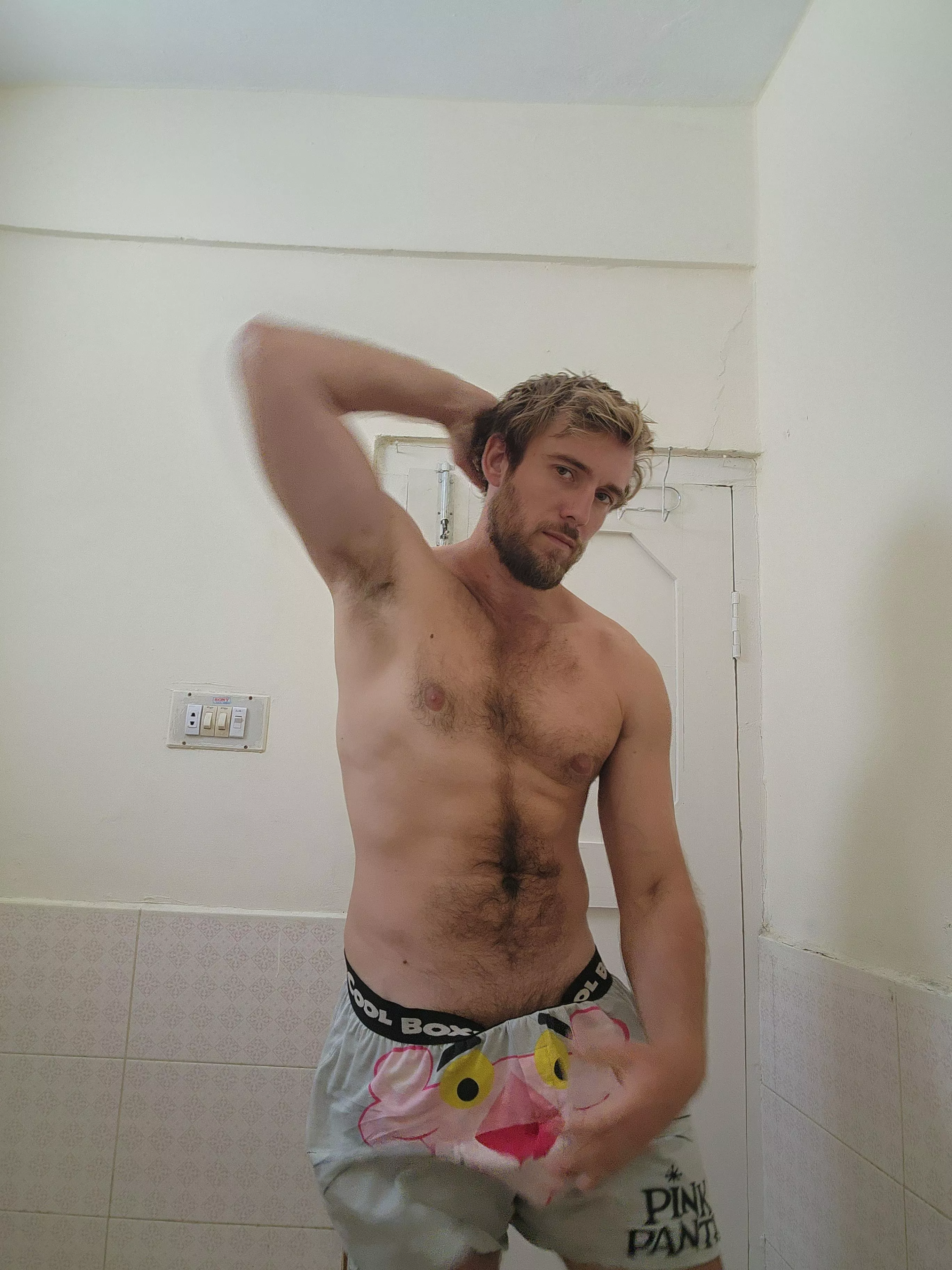 A strong pink panther