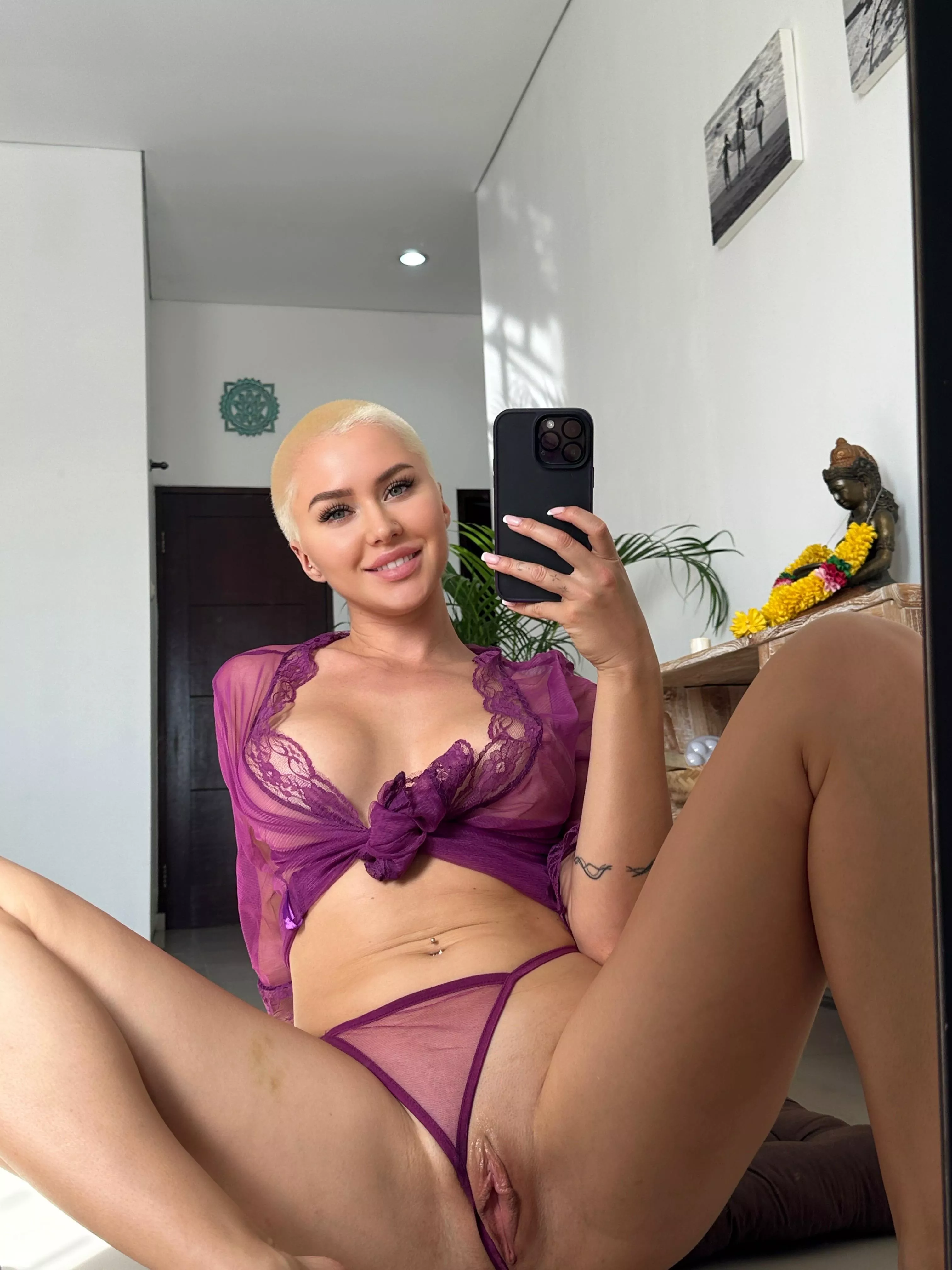 I just moved my panties to say hi to you