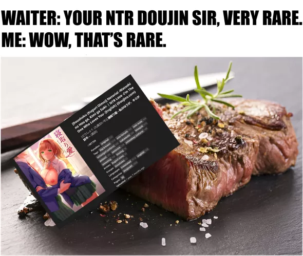 I like the cliché and mainstream type, but I wish this type of NTR was more popular