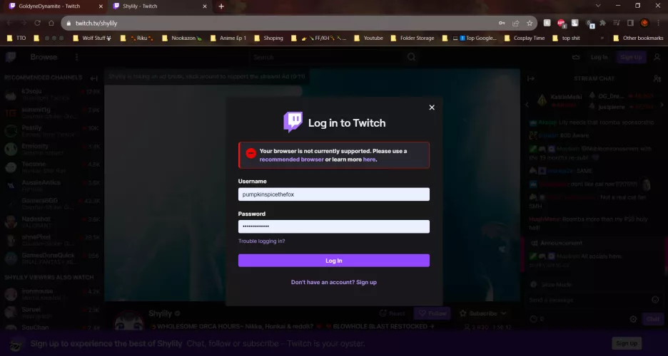 Okay looking for help please anybody help me I need to know if anyone else is having issues like this twitch works fine on mobile but on both my PCS it keeps giving me this error I don't know how to fix it I can't log in and I can't do anything