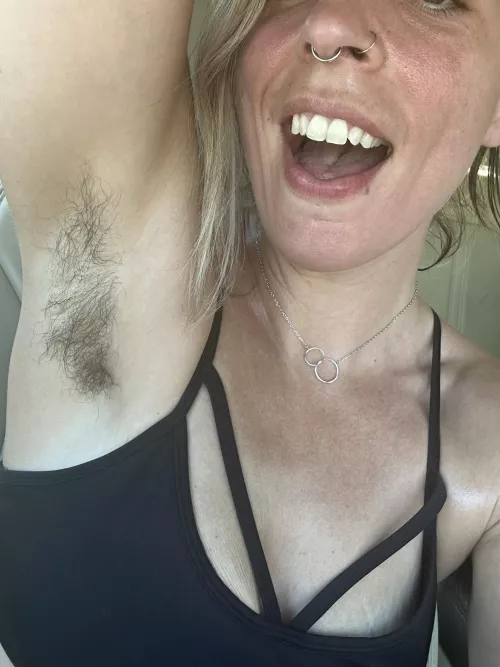 Super sweaty and red faced after a long bike ride in the 100 degree heat