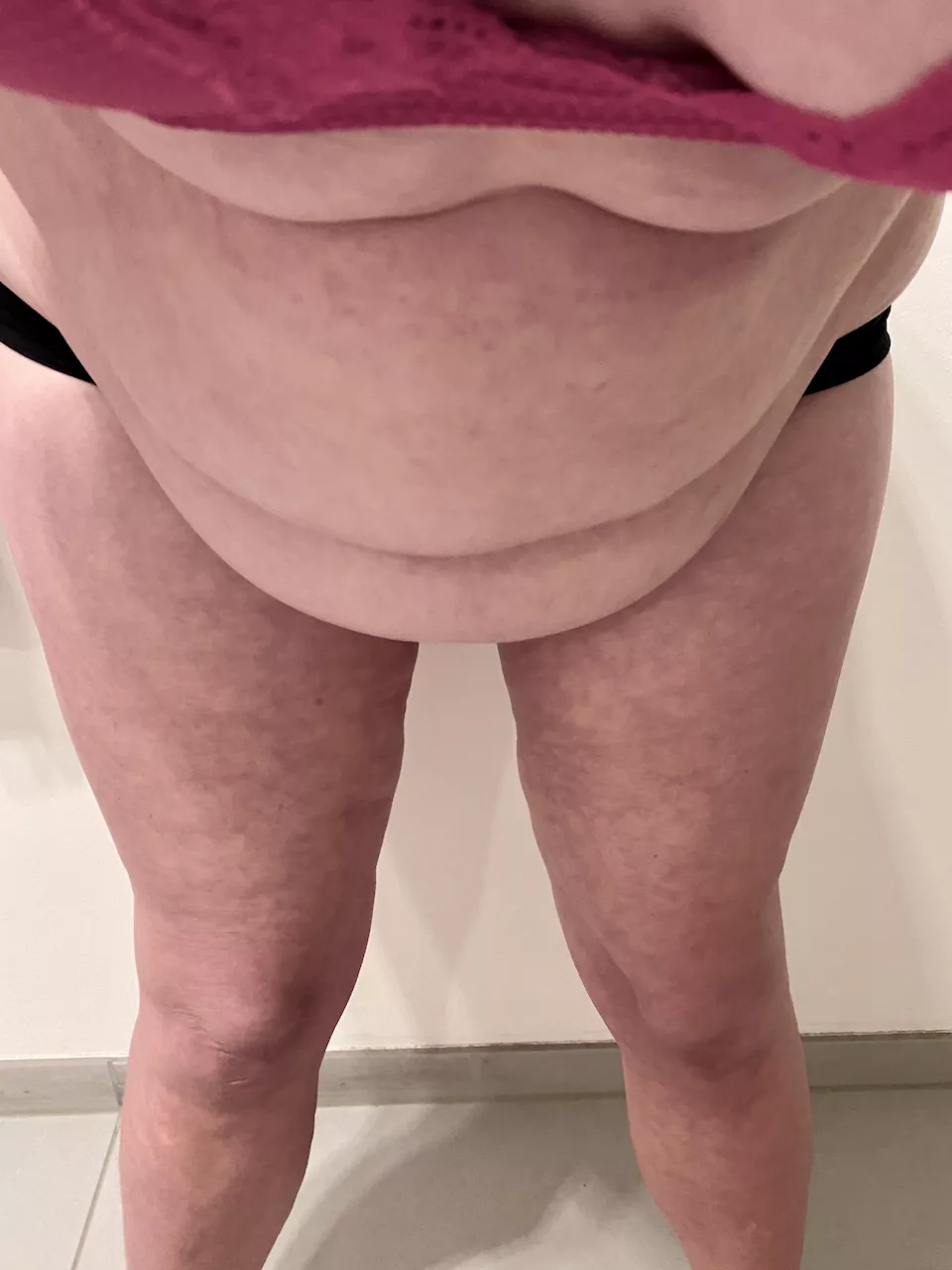 the hang looking down - ashamed . i need some teasing for not starting a diet