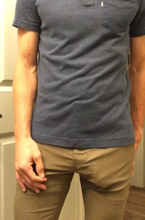 These pants are not work appropriate, too late to change