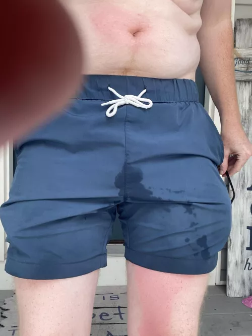 Was rushing home and leaked a little