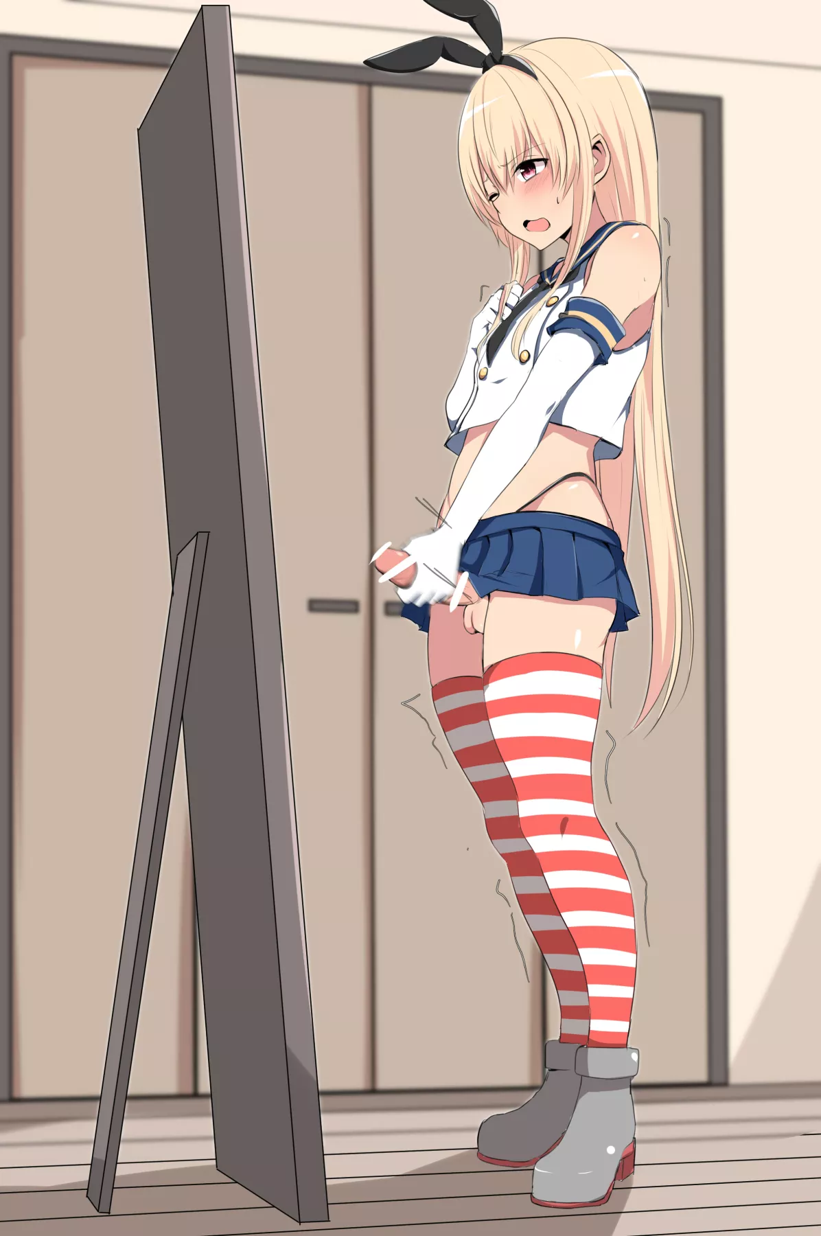 Watching yourself in the mirror