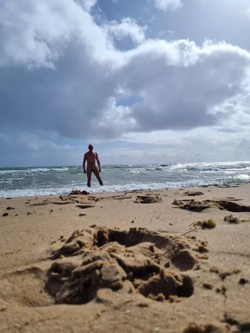 Winter in Melbs....just can't stay out of the water though