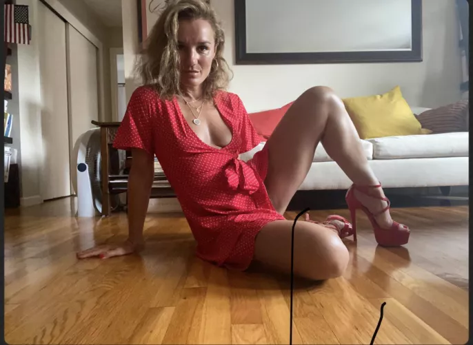 A wrap around dress is the ultimate braless attire… (f47)