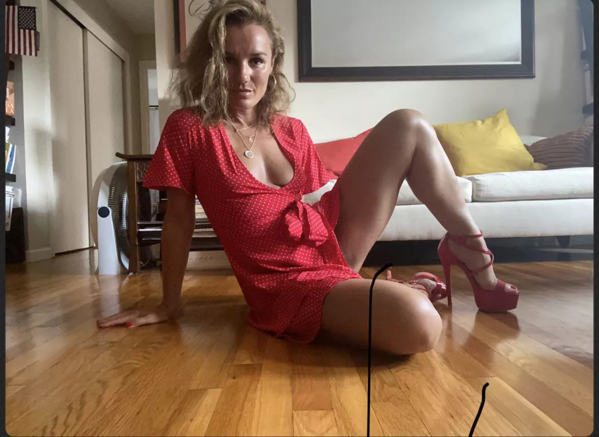 A wrap around dress is the ultimate braless attire… (f47)