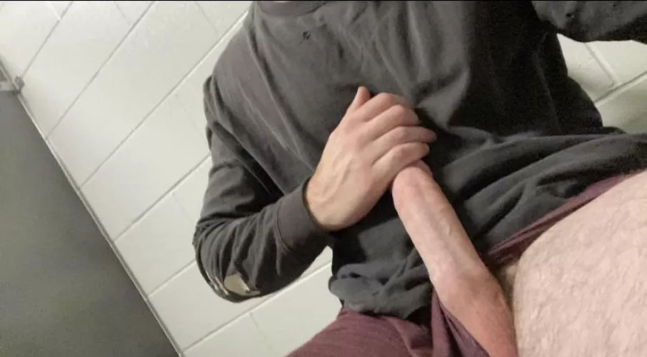 Blow me in the bathroom stall?