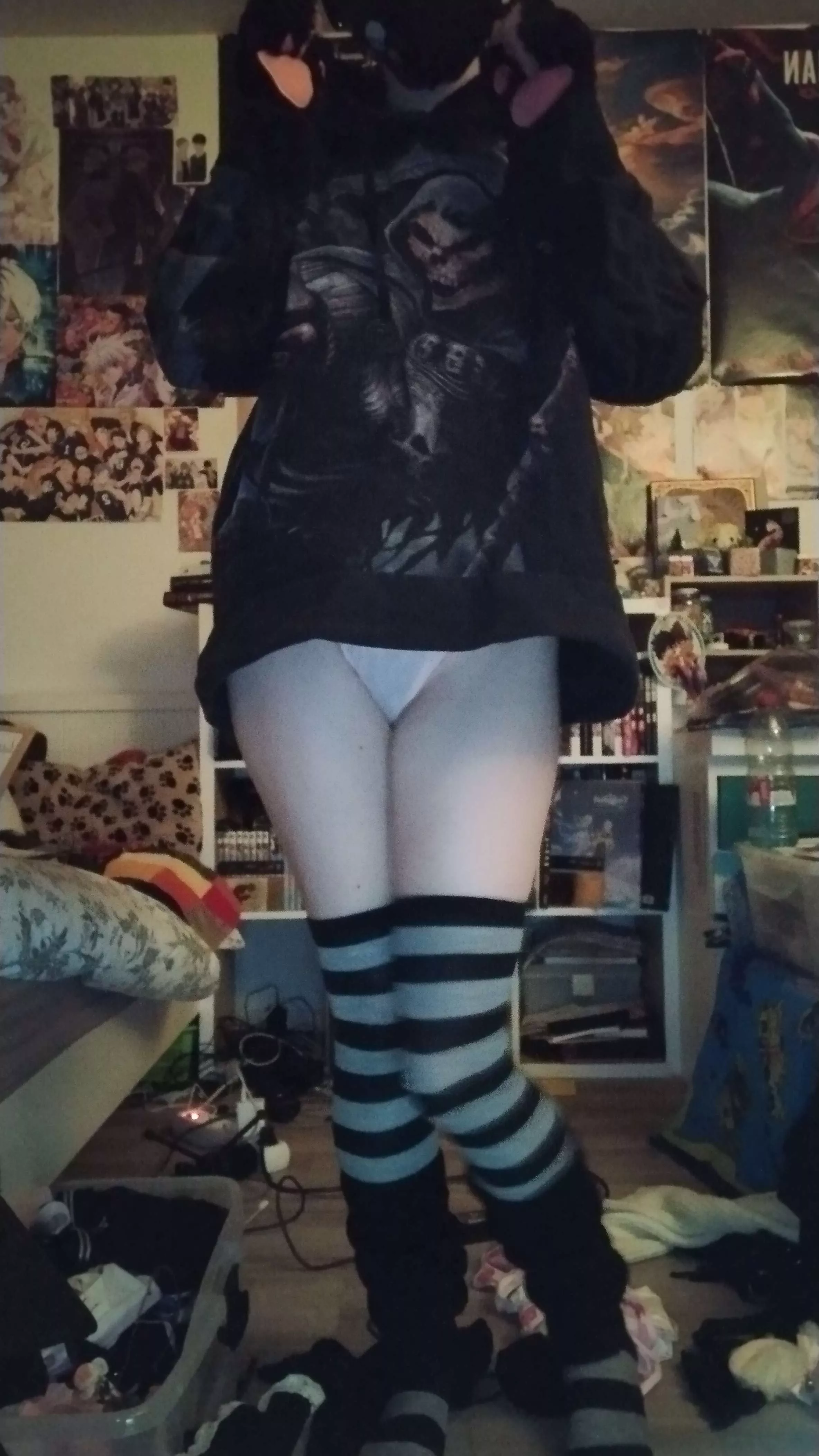 Can I be your femboy goth bf?