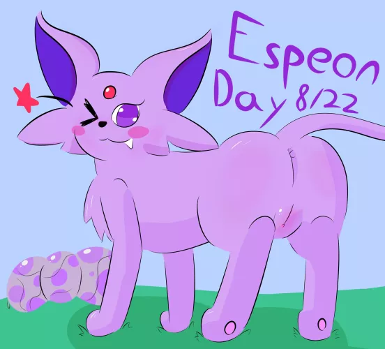 Espeon booty for espeon day (OC) [F]