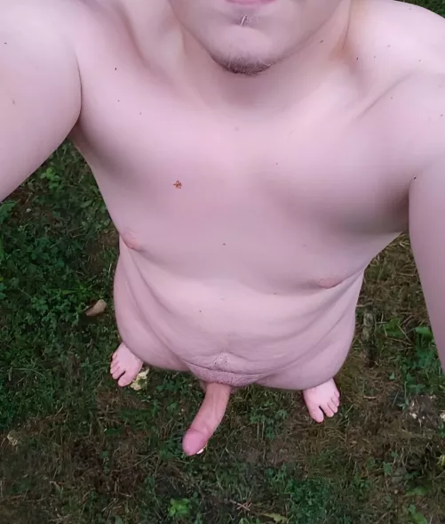 Hard and naked on the field