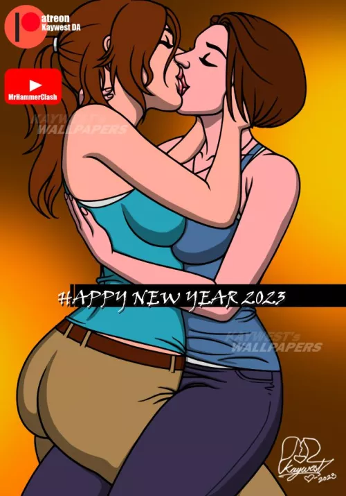 Lara Croft and Jill Valentine (Kaywest)