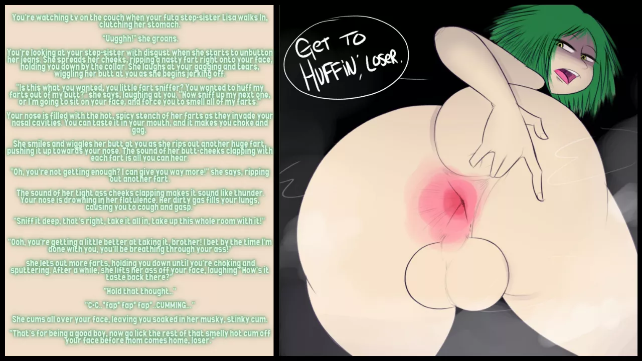 Made To Sniff Your Futa Step-Sisters Ass [ Ass Sniffing ] [ Face Farting ] [ Futadom ]