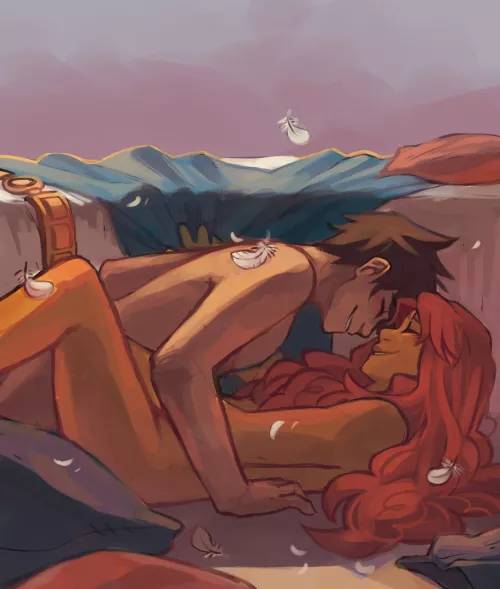 Robin and Starfire. (dardraws)