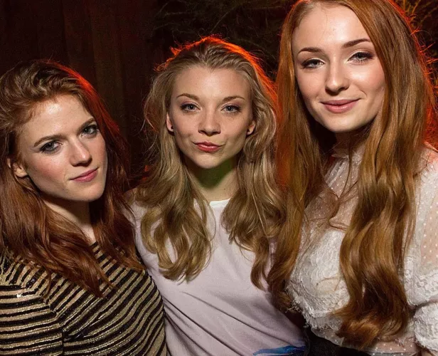 Rose Leslie, Nathalie Dormer and Sophie Turner