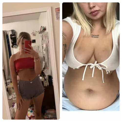 Skinny to chubby 😘