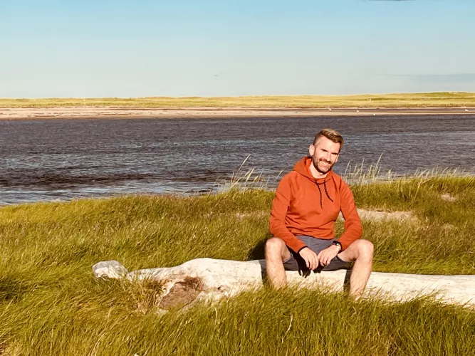 Soaking up the last few days of summer break.