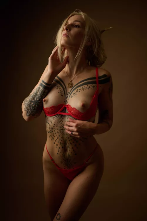 The photographer loved the red on me [f]