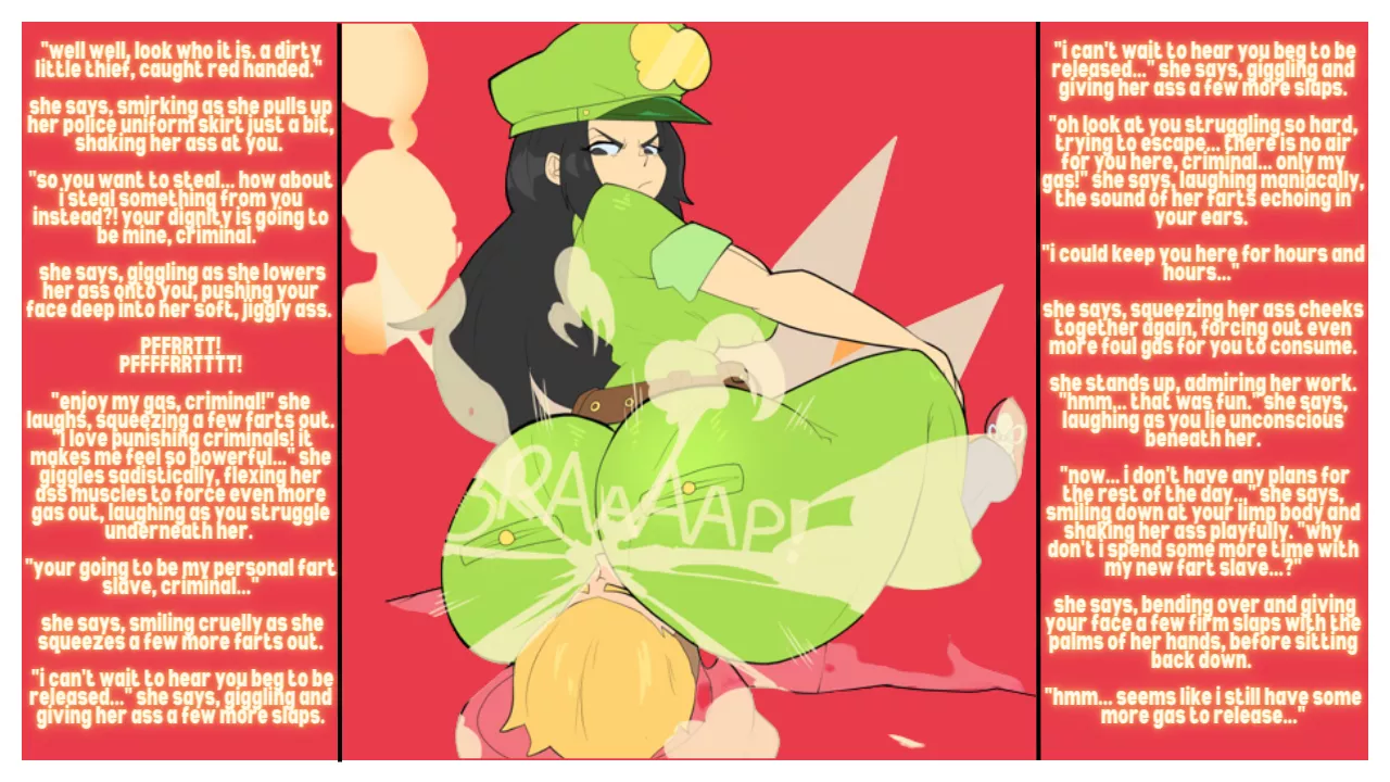 Turned Into An Officer's Fart Slave [ Farting ] [ Ass sniffing ] ( Artist : ReplusiveProto )